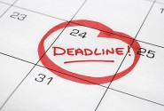 Calendar with Deadline Circled